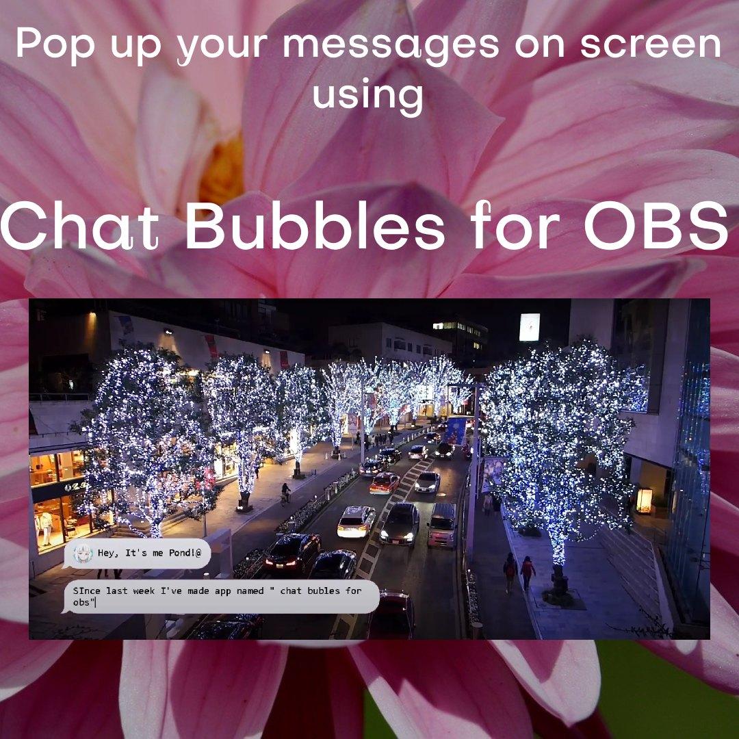 Chat Bubbles for OBS